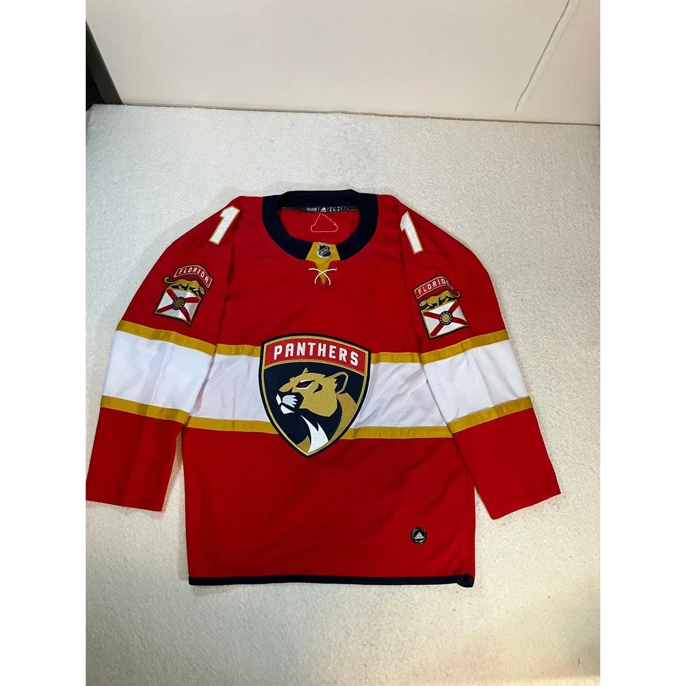 Adidas Florida Panthers Paul Maurice Authentic Pro NHL Hockey Jersey Red Size 54